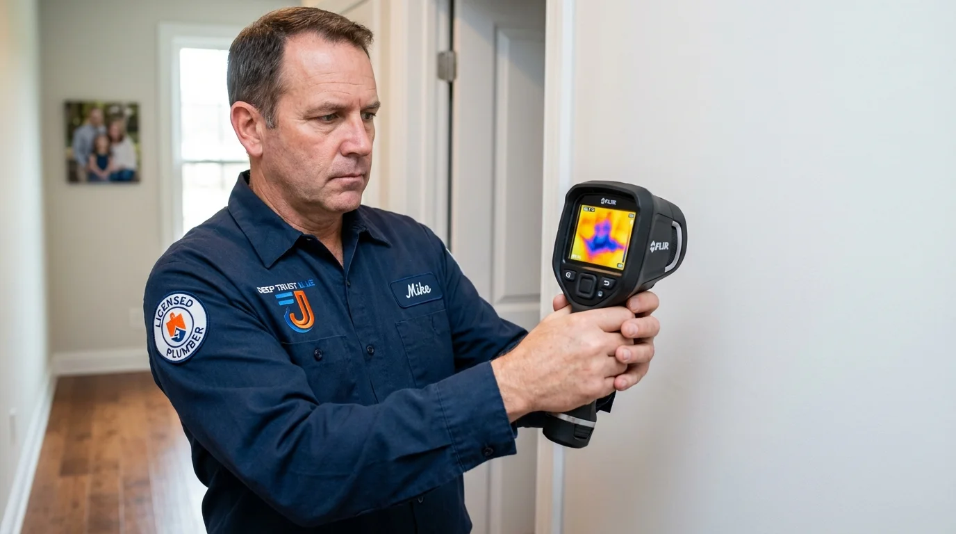 Thermal imaging leak detection by Johns Plumbing LLC in Park Falls